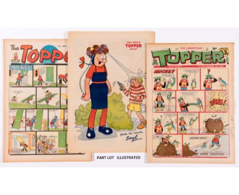 Topper (1970-72). Starring Mickey The Monkey, Beryl The Peril, Send For Kelly and Foxy. 1970 x 30, 1971 x 52 complete year, 1