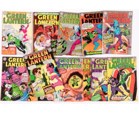 Green Lantern (1965-67) 41-45, 47-49, 52-56 [vg-/fn-] (13). No Reserve