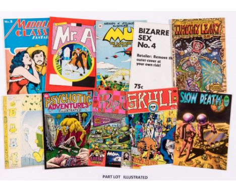 Underground Comix Selection 3 (1970s) Published by Last Gasp, Rip Off Press, Golden Gate etc. Middle Class Fantasies 1, 2, Mo