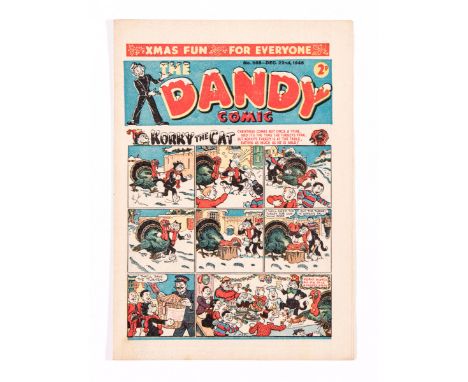 Dandy 308 Xmas (1945). Bright covers, cream pages, a few light foxing spots [vfn] 