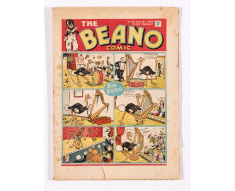 Beano No 28 (1939). Bright cover, edge tears, some light foxing, some creasing, cream/light tan pages [vg-]