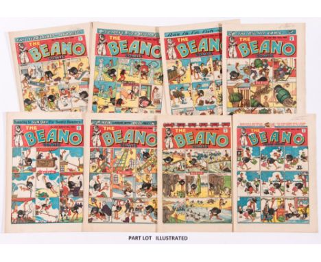 Beano (1946) 275-300. Complete  year issued fortnightly. Dudley Watkins begins to sign his work with Lord Snooty, Jimmy And H