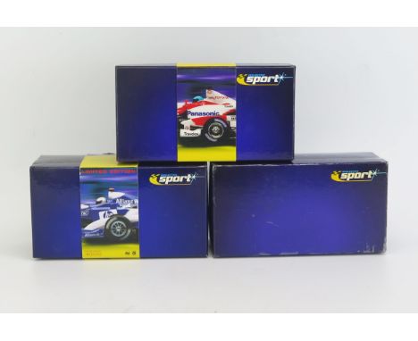Scalextric Sport Series Limited Edition F1 Slot Cars including C2583A BMW Williams F1 FW26 No. 3, C2334 BMW Williams F1 "FW23