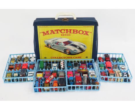 Matchbox 48 Car Carry Case Filled with Matchbox, Hot Wheels Redlines, Corgi, Huskey, Lone Star, Britains, etc.