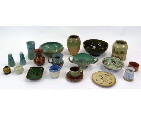 A Collection of Studio Pottery including Upchurch 