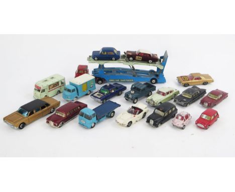 Collection of 1960's Corgi Vehicles including Man From Uncle Oldsmobile, Mini, Hillman, James Bond Toyota 2000GT, Monte Carlo