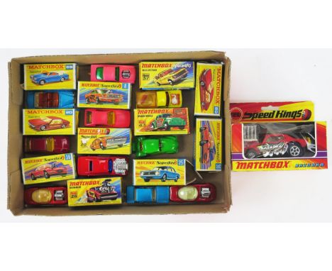 Matchbox Lesney Superfast Group of 10 including 20 Lamborghini Marzal x2 variations, 57 Wild Life Truck, 8 Wildcat Mustang, 2