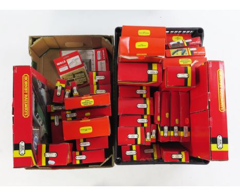Large Collection of Hornby OO Scale Accessories including station buildings, turntables, trackside buildings, platforms and c