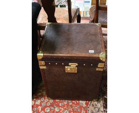 Leather trunk