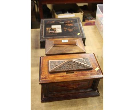 Lap box, tea caddy etc.