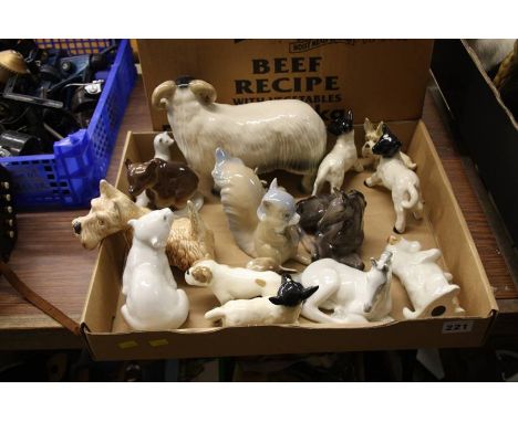 Assorted ceramic animals