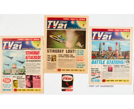 TV Century 21 (1965-69) 1-242 complete run. No 1 wfg Special Agent Identicode Decoder, No 155 wfg Captain Scarlet Album. Gerr