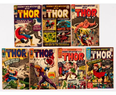 Journey Into Mystery (1965-67) 118, 119, 121, 132, 140. With K-S Annuals 1, 2. Tanned interior covers [vg-/vg] (7). No Reserv
