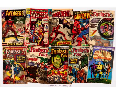 Silver Age Marvel Low Grade Mix (1965-69). Avengers 21, 42, K-S Special 1, Daredevil 20, 24, 28, 31, 43, Fantastic Four 38, 4