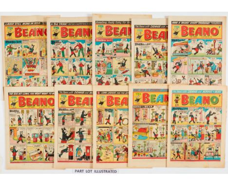 Beano (Jan 2 - Aug 7 1954) 598-629 unbroken run. No 604 heralds the first appearance of those Bash St Kids in When the Bell R