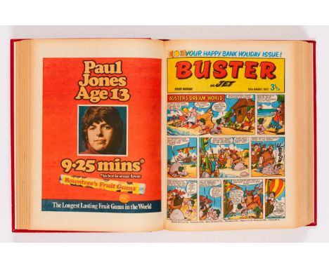 Buster and Jet (Jul - Dec 1973) 26 issue complete half-year in publisher's bound volume. With Buster, Faceache, Pete's Pocket