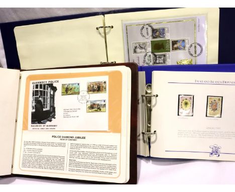 Royal Wedding mint stamp Commonwealth album, 60% complete and a British Commonwealth first day cover album (20),  P&amp;P Gro