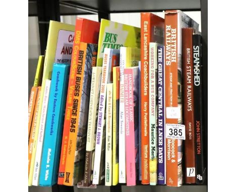 Shelf of transport books. Not available for in-house P&amp;P, contact Paul O'Hea at Mailboxes on 01925 659133 