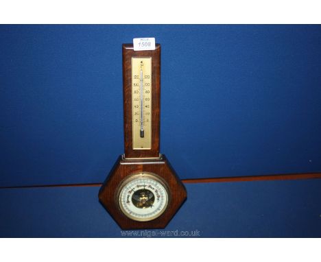 A Barometer and Thermometer.