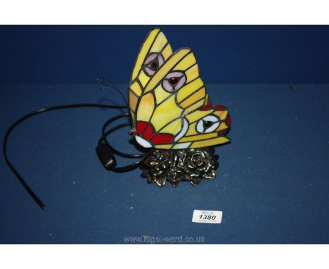 A 'Butterfly' Tiffany lamp.