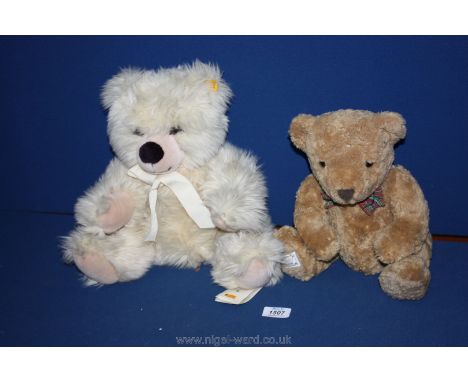 A Steiff Bear and Connoisseur Bear.