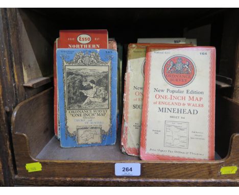 Various Ordnance Survey and Bartholomew maps, 1930s to present 