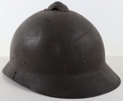 Russian M-17 Sohlberg Steel Helmet, good untouched example retaining much of its original combat paint finish to the exterior