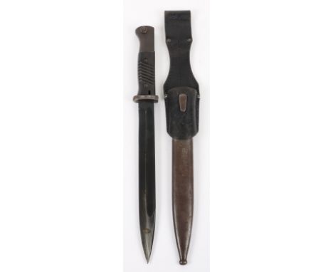 WW2 German K98 Bayonet with Matching Numbers, good example of a standard model K98 combat bayonet with waffenamt stamps to th