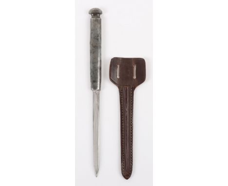 Rare Special Operations Executive (S.O.E) Assassination Sleeve Dagger, all steel one piece dagger with triangular scooped bla