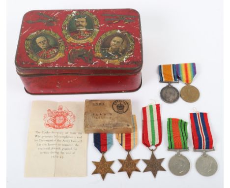 Great War Medal Pair Duke of Cornwall’s Light Infantry, consisting of British War and Victory medals “40979 PTE A R PORTER D 