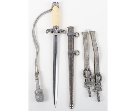 WW2 German Army Officers Dress Dagger with Straps &amp; Knot by Alcoso, good example of a standard pattern German Army office