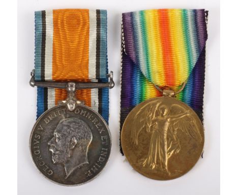 WW1 8th Battalion East Surrey Regiment Killed in Action 1st Day of the Somme Medal Pair, Famous for Dribbling Football’s Towa