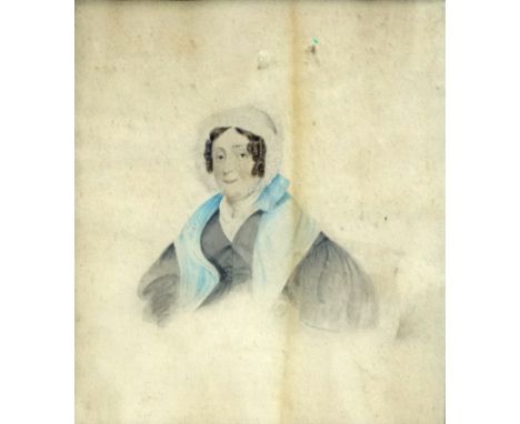 Early 19th Century British School Portrait Of A Lady Pencil and watercolour Framed and glazed Picture size 26 x 22cm Overall 