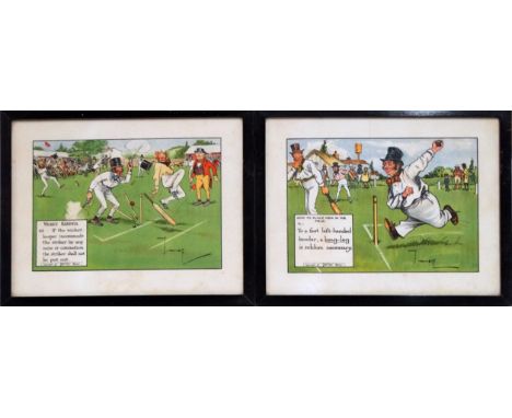 Chas CROMBIE (1885-1967) for Perrier How To Place Men In The Field Lithograph Framed and glazed Picture size 15 x 21cm Overal