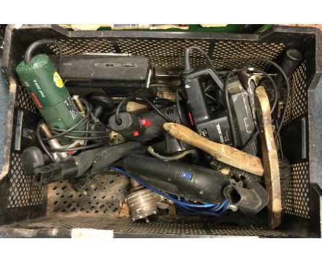 A box containing various tools.