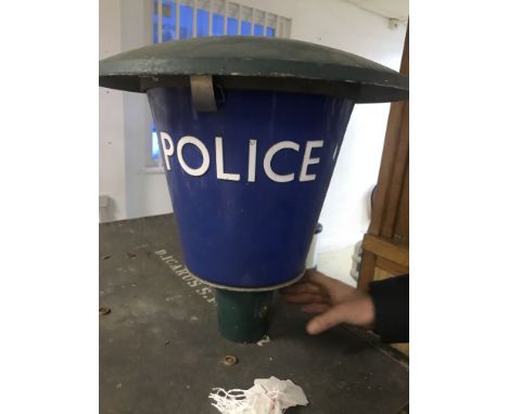 An original police station lamp, circa 1950s