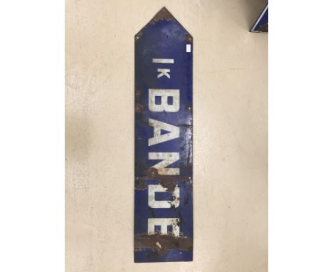 A double sided enamel original Belgian bastogne Bande liberated by the british airborne