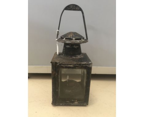 An early Victorian oil lamp