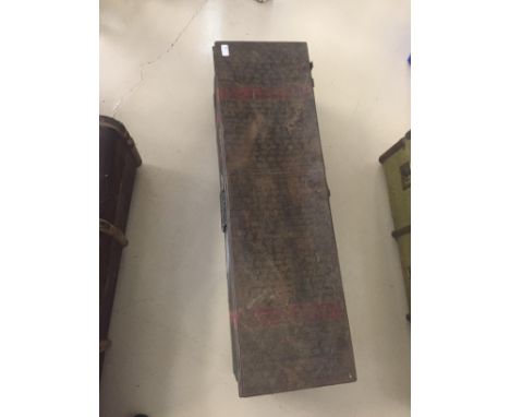 An antique WWII/WWII Royal Navy Officer's trunk