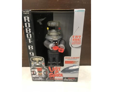 A boxed, mint condition, "Lost in Space" robot B-9, circa 1977
