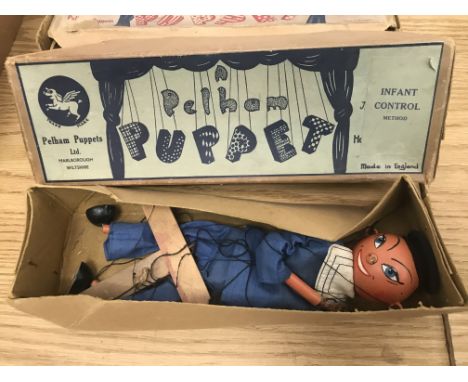 An early 1940's boxed Pelham puppet: 'Sailor Boy'
