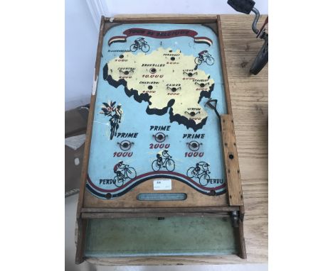 A 1950's Tour de Belgium bagatelle game