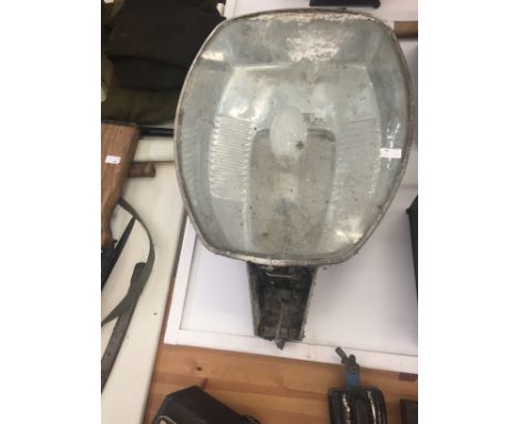 A large industrial lamp