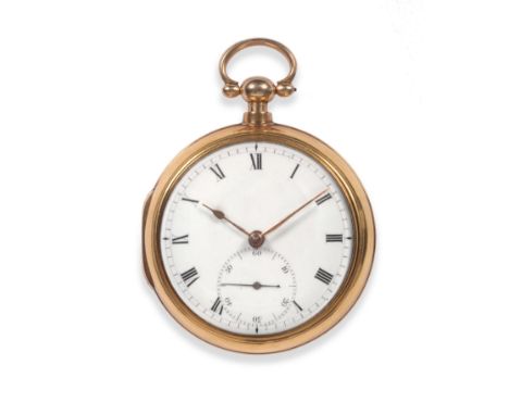 An 18ct Gold Pair Cased Duplex Pocket Watch, signed William Constable, Dundee, No. 6737, 1803, gilt fusee movement with dust 