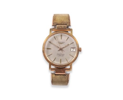 An 18ct Gold Automatic Calendar Centre Seconds Wristwatch, signed Longines, model: Flagship, 1966,  (calibre 343) lever movem