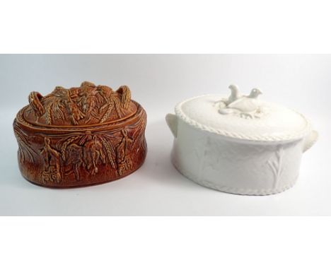 A Portmeirion game tureen and a Royal Worcester one, 31cm wide