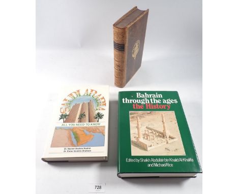 Sinai and Palestine by Arthur Stanley 1887 plus two titles on Bahrain and Saudi Arabia 