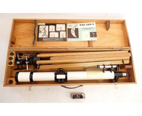 A Seiko Polarex telescope and tripod, boxed