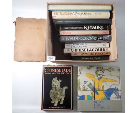 Various books on Chinese and Japanese works of art, rugs etc.