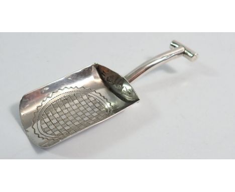 A novelty silver caddy spoon, Birmingham 1809 by Cocks &amp; Bettridge, 7.5cm